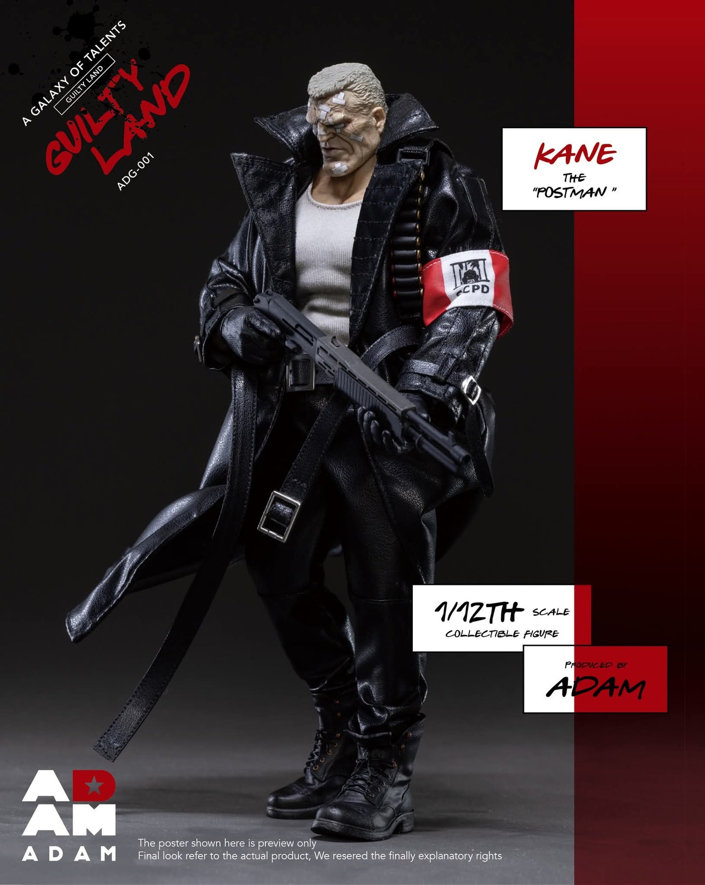 KANE THE POSTMAN (MARV) ADAM TOYS 1/12 GUILTY LAND A GALAXY OF TALENTS
