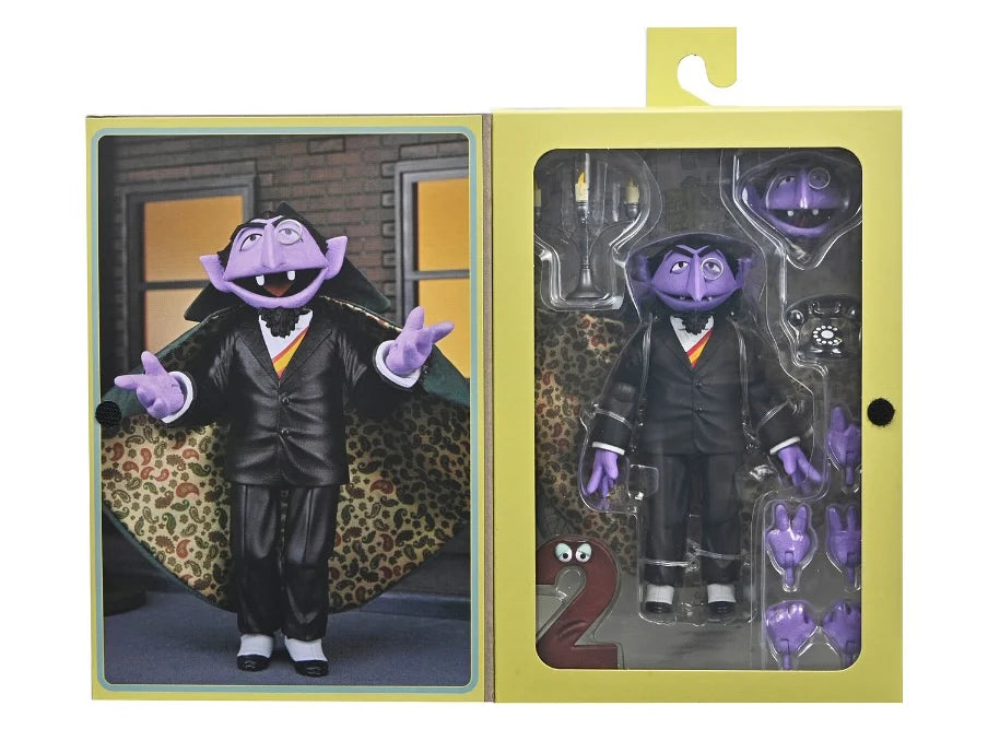 COUNT VON COUNT (CONDE CONTAR) PLAZA SESAMO NECA