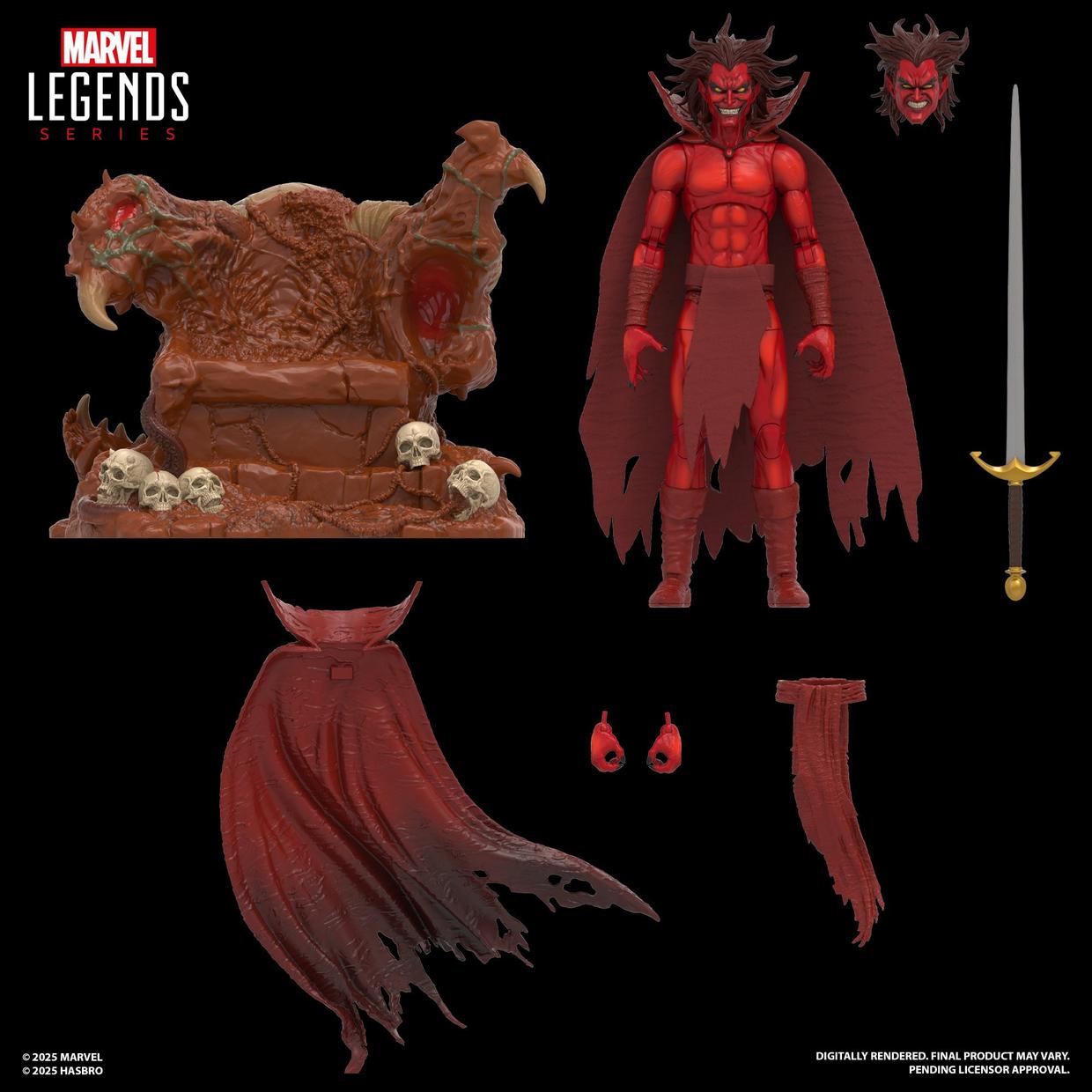 MEPHISTO CON TRONO INFERNAL MARVEL LEGENDS EXCLUSIVO HASLAB HASBRO