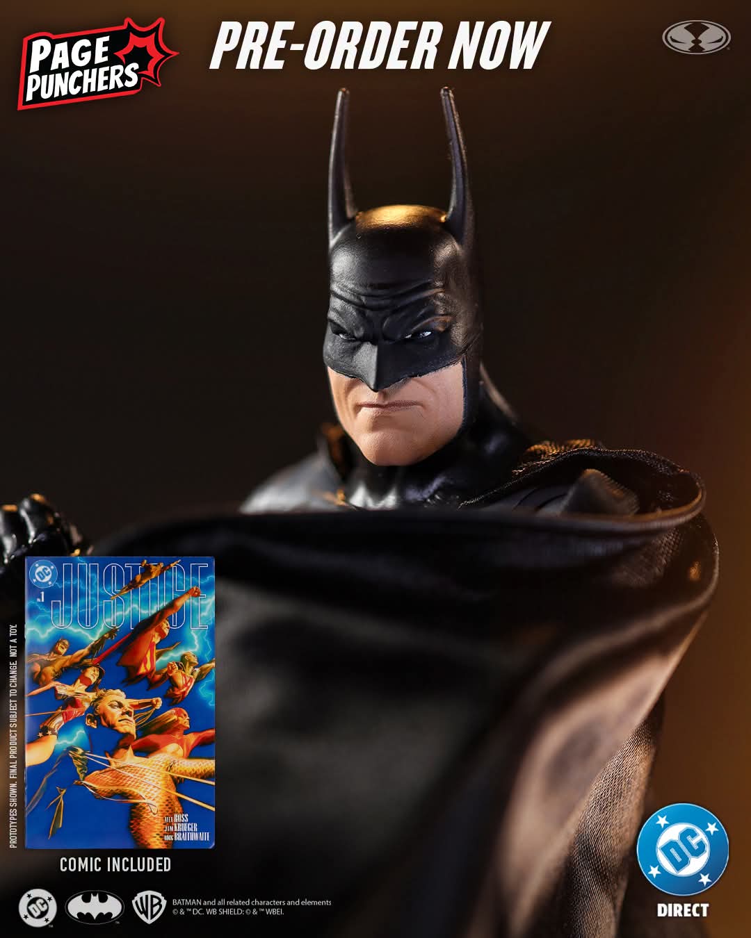 BATMAN JUSTICE PAGE PUNCHERS MCFARLANE