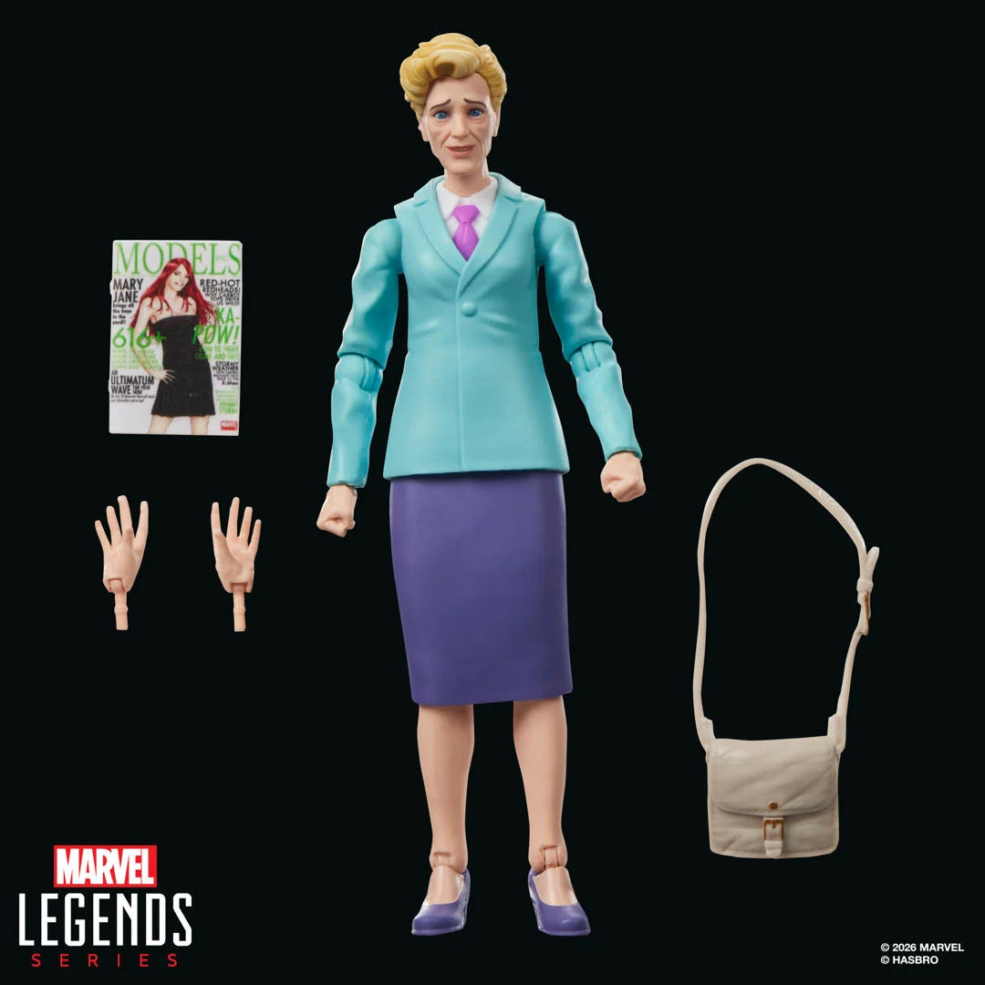 TIA MAY SPIDERMAN THE ANIMATED SERIES RETROCARD MARVEL LEGENDS HASBRO