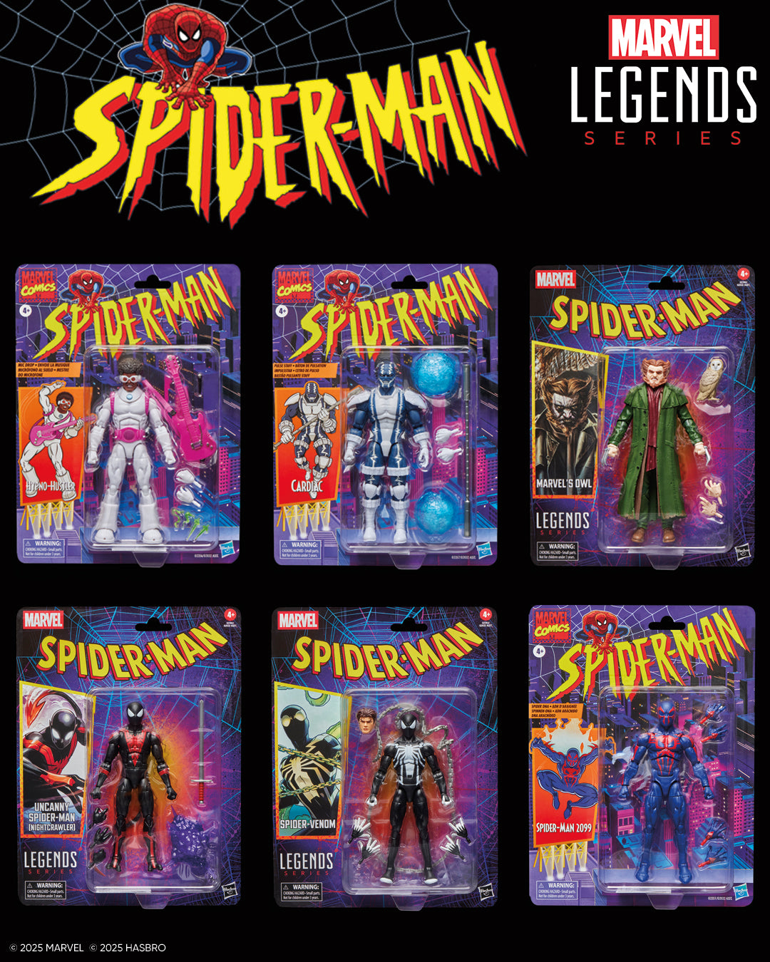 WAVE SPIDERMAN MARVEL LEGENDS RETROCARD HASBRO