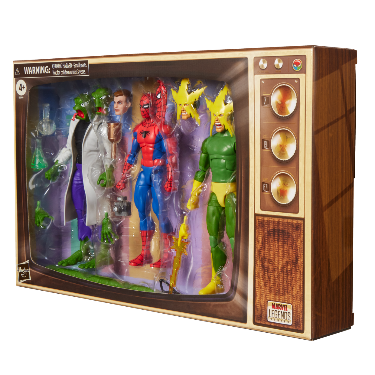SPIDERMAN LIZARD Y ELECTRO 3PACK MARVEL LEGENDS HASBRO