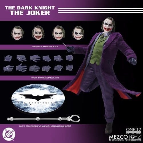 JOKER THE DARK KNIGHT MEZCO ONE:12