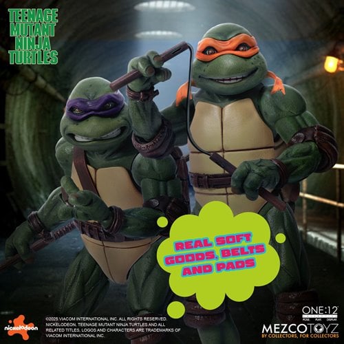 TMNT (1990 MOVIE) DELUXE SET ONE:12 MEZCO