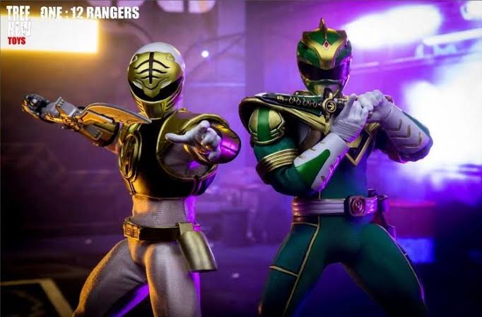 WHITE RANGER THREE NEW TOYS 1:12