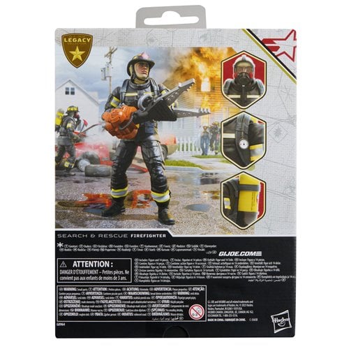 SEARCH Y RESCUE FIREFIGHTER G.I.JOE CLASSIFIED RETROCARD HASBRO