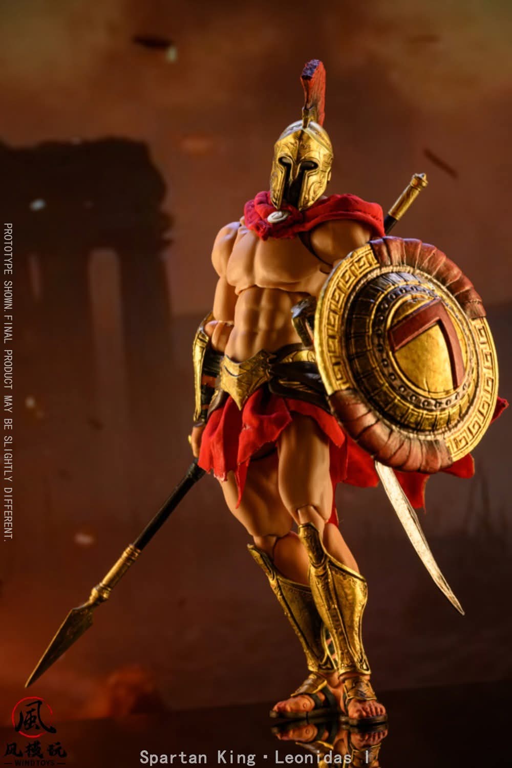 SPARTAN KING (LEONIDAS) NORMAL VERSION WINDTOYS ESCALA 1/12