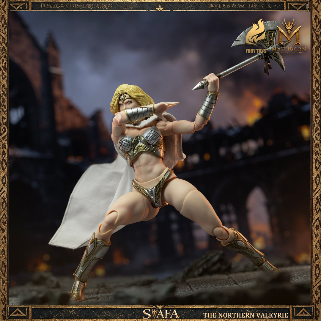 NORTHERN VALKYRIE SVAFA MYTHOBORN X YELLOW HAIR FURY TOYS CON BONUS