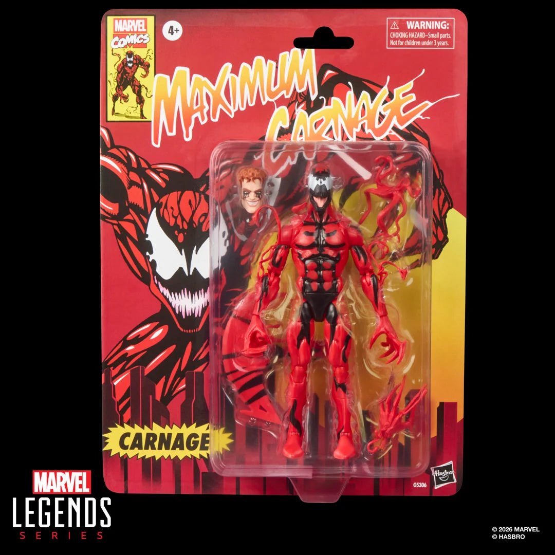 CARNAGE SPIDERMAN THE ANIMATED SERIES RETROCARD MARVEL LEGENDS HASBRO