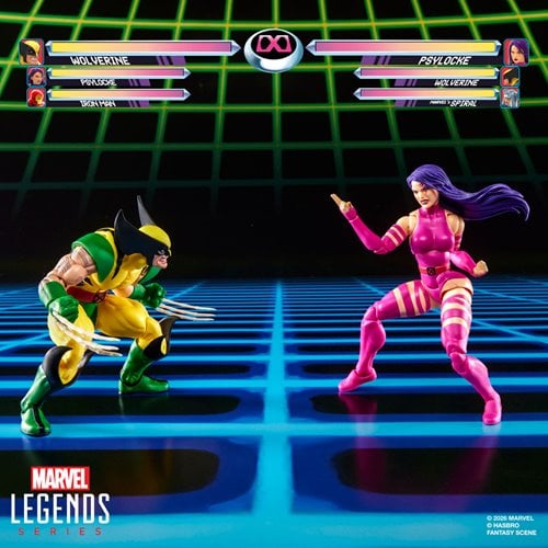 WOLVERINE VS PSYLOCKE MARVEL LEGENDS GAMERVERSE HASBRO