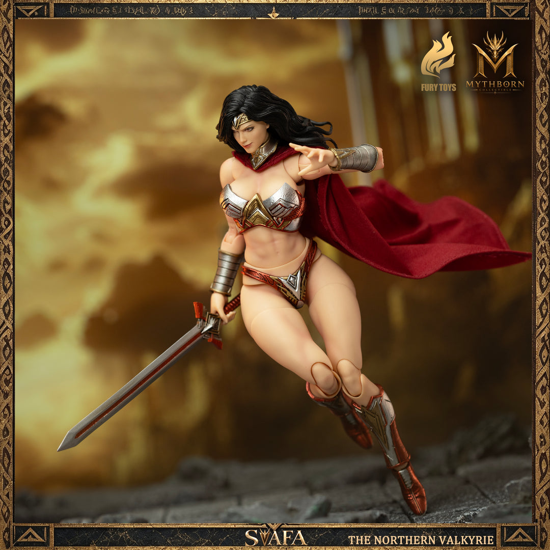 NORTHERN VALKYRIE SVAFA MYTHOBORN X BLACK HAIR FURY TOYS CON BONUS
