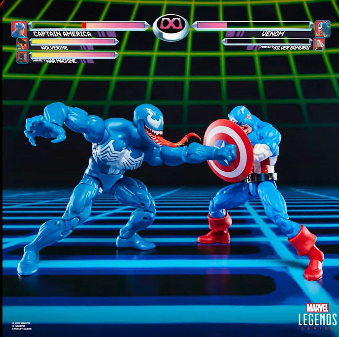 CAPITAN AMERICA VS VENOM GAMERVERSE MARVEL LEGENDS HASBRO