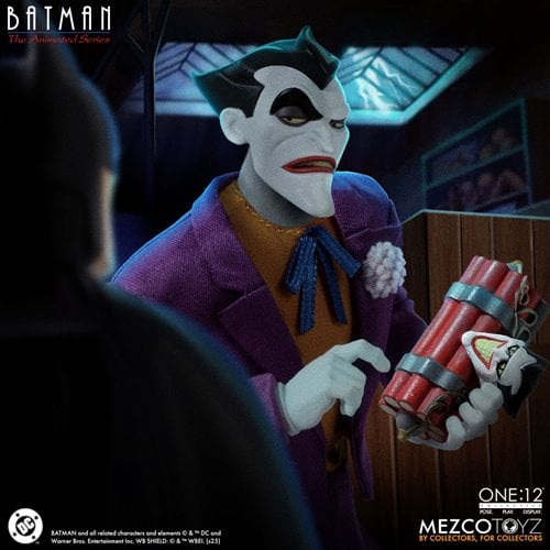 THE JOKER BATMAN THE ANIMATED SERIES MEZCO ONE:12