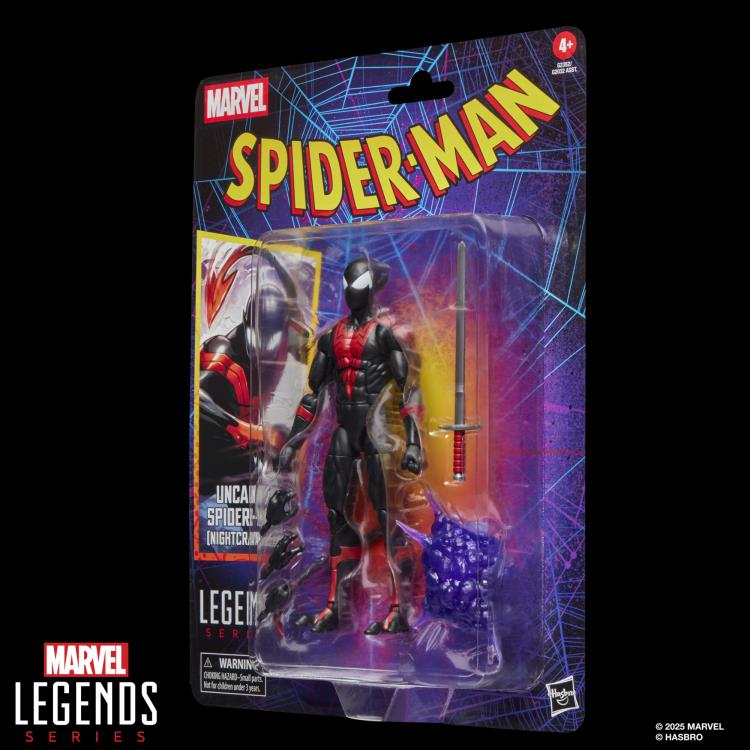 SPIDERMAN NIGHTCRAWLER SPIDERMAN MARVEL LEGENDS RETROCARD HASBRO