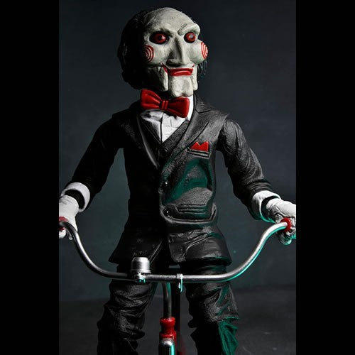 BILLY THE PUPPET ON TRICYCLE CON SONIDO SAW 12' NECA