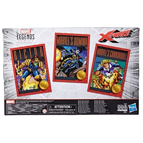 RICTOR DOMINO Y CANONNBALL XFORCE PACK MARVEL LEGENDS HASBRO