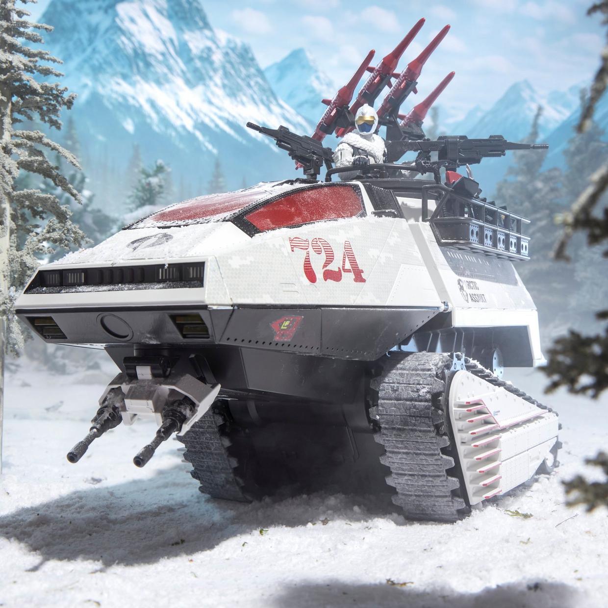 ARCTIC ASSAULT H.I.S.S. (HIGH SPEED SENTRY) AND DRIVER G.I.JOE CLASSIFIED HASBRO PULSE