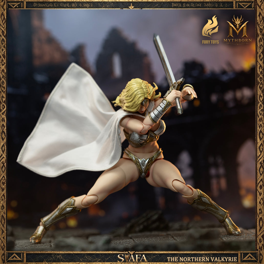 NORTHERN VALKYRIE SVAFA MYTHOBORN X YELLOW HAIR FURY TOYS CON BONUS