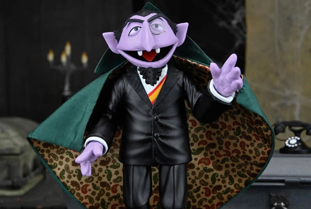 COUNT VON COUNT (CONDE CONTAR) PLAZA SESAMO NECA