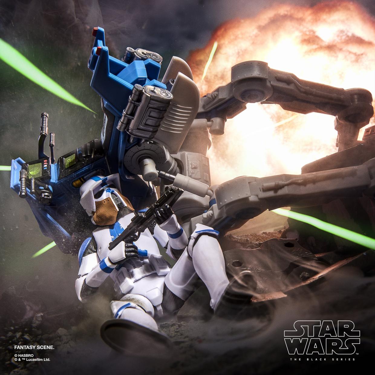 ARF TROOPER 501ST Y AT-RT STAR WARS BLACK SERIES HASBRO