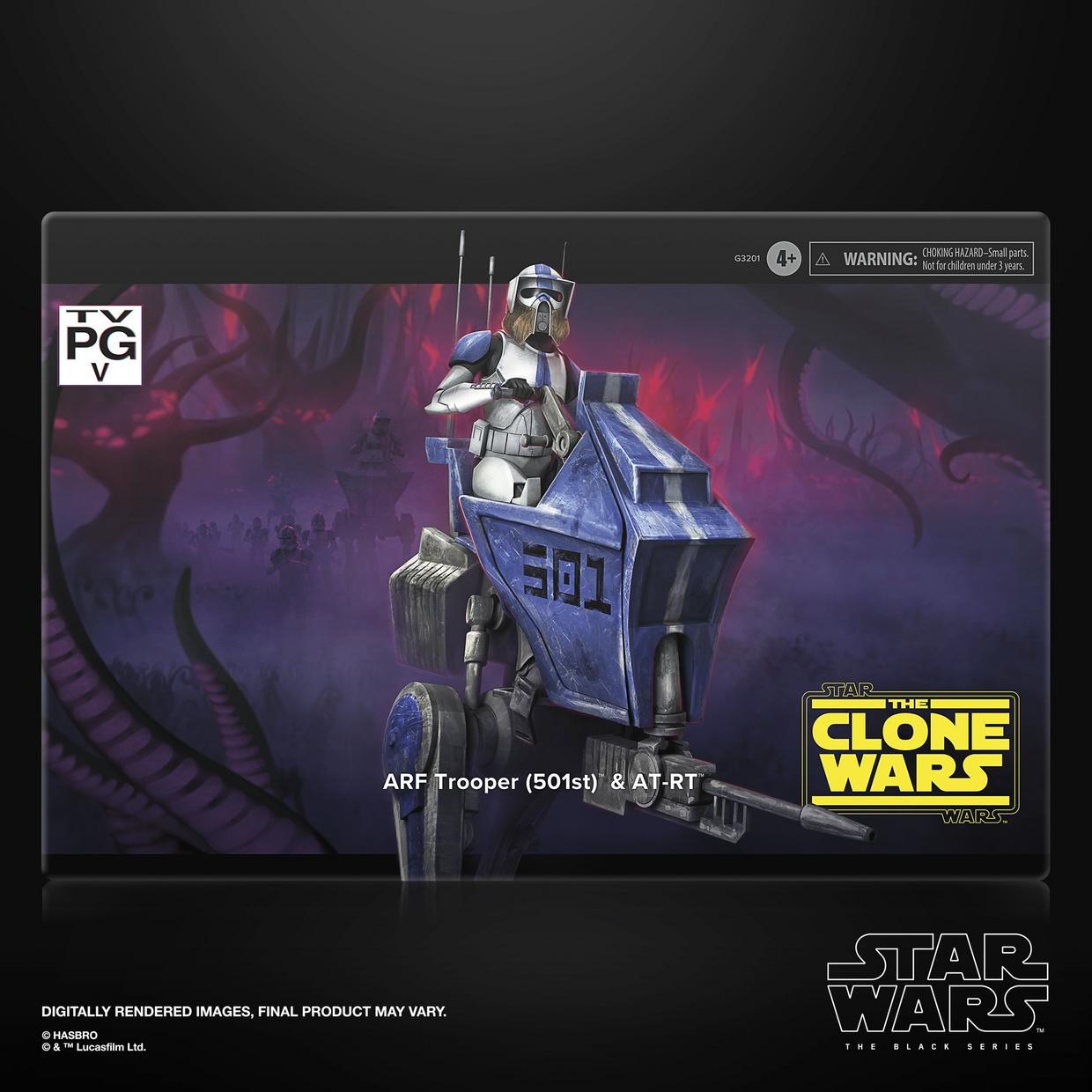 ARF TROOPER 501ST Y AT-RT STAR WARS BLACK SERIES HASBRO