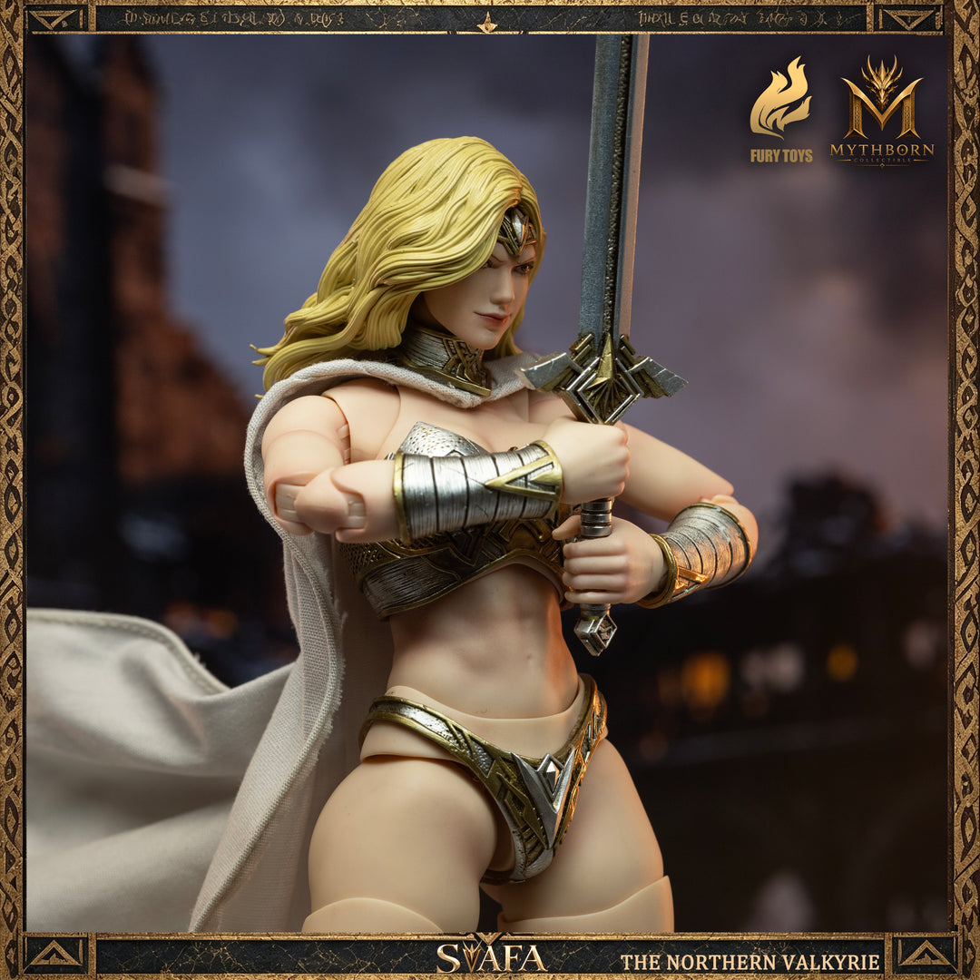 NORTHERN VALKYRIE SVAFA MYTHOBORN X YELLOW HAIR FURY TOYS CON BONUS