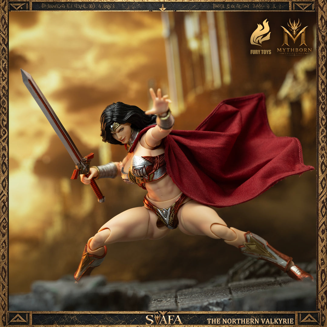 NORTHERN VALKYRIE SVAFA MYTHOBORN X BLACK HAIR FURY TOYS CON BONUS