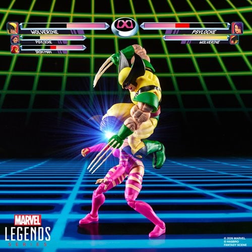 WOLVERINE VS PSYLOCKE MARVEL LEGENDS GAMERVERSE HASBRO