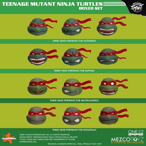 TEENAGE MUTANT NINJA TURTLES DELUXE ONE:12 MEZCO