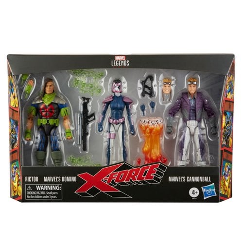 RICTOR DOMINO Y CANONNBALL XFORCE PACK MARVEL LEGENDS HASBRO