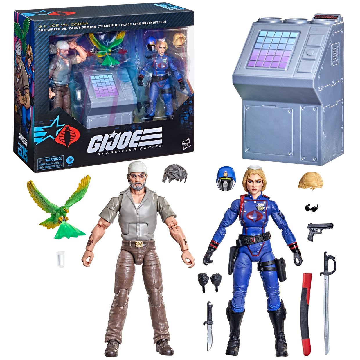 SHIPWRECK VS CADET DEMING G.I.JOE CLASSIFIED HASBRO