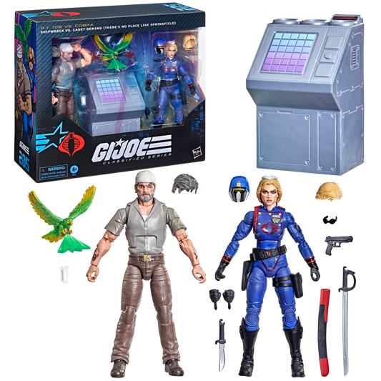 SHIPWRECK VS CADET DEMING G.I.JOE CLASSIFIED HASBRO
