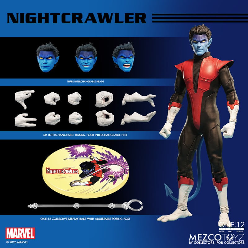 NIGHTCRAWLER XMEN MEZCO ONE:12