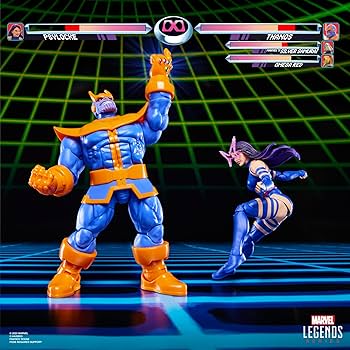 PSYLOCKE VS THANOS GAMERVERSE MARVEL LEGENDS HASBRO EXCLUSIVO TARGET