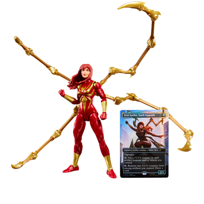 IRON SPIDER STARK UPGRADE MAGIC THE GATERING X SPIDERMAN MARVEL LEGENDS HASBRO