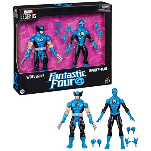 2PACK WOLVERINE Y SPIDERMAN FANTASTIC FOUR MARVEL LEGENDS HASBRO